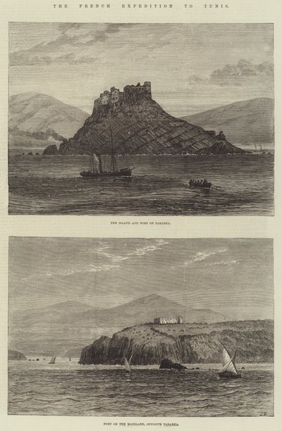 Die französische Expedition nach Tunis von John Gilbert